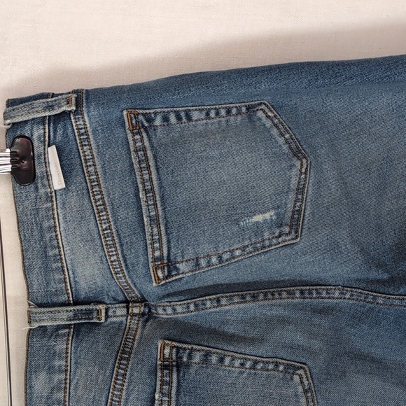 Boyish Dempsey High Rise Button Fly Distressed Raw Hem Denim Jeans Size 25 - Picture 6 of 11